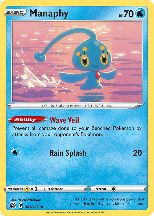 Manaphy 041/172 Rare Brilliant Stars