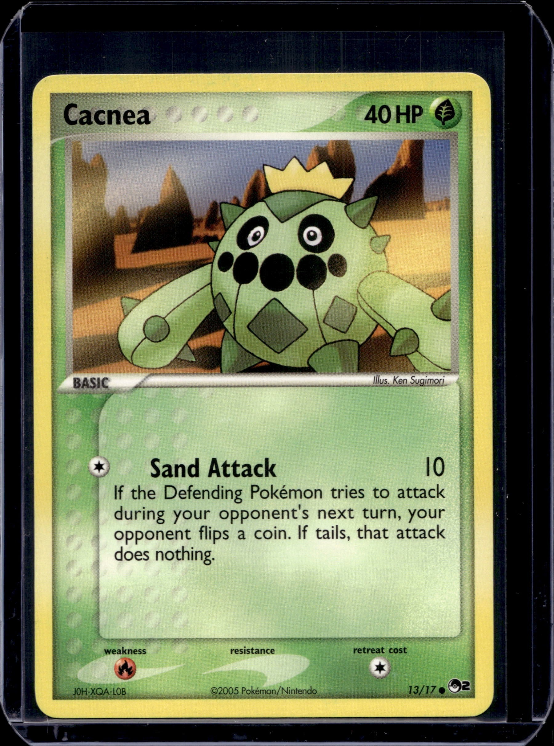 Cacnea POP Series 2 #013/017 Normal Pokémon Card (front)