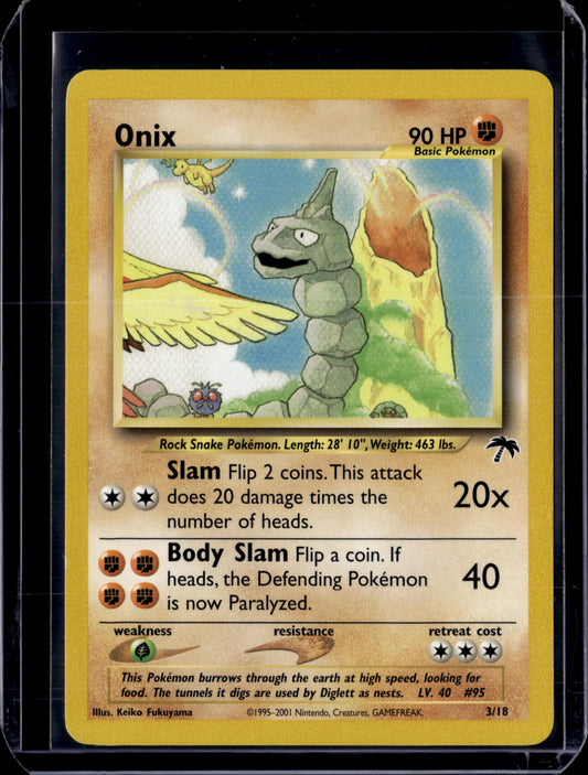 Onix Southern Islands #03/18 Normal Pokémon Card (front)