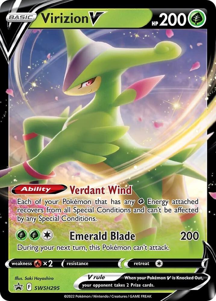 Virizion V - SWSH295 - SWSH295 Promo SWSH: Sword & Shield Promo Cards