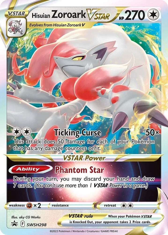 Hisuian Zoroark VSTAR - SWSH298 SWSH298 Promo Sword & Shield Promo Cards Pokémon card