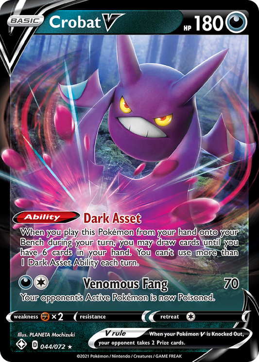 Crobat V 044/072 Rare Holo V Shining Fates