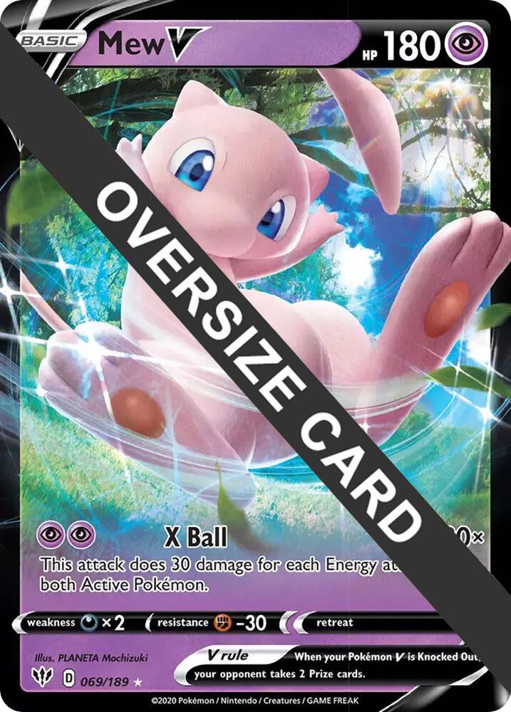 Mew V - 069/189 069/189 Promo Jumbo Cards Pokémon card