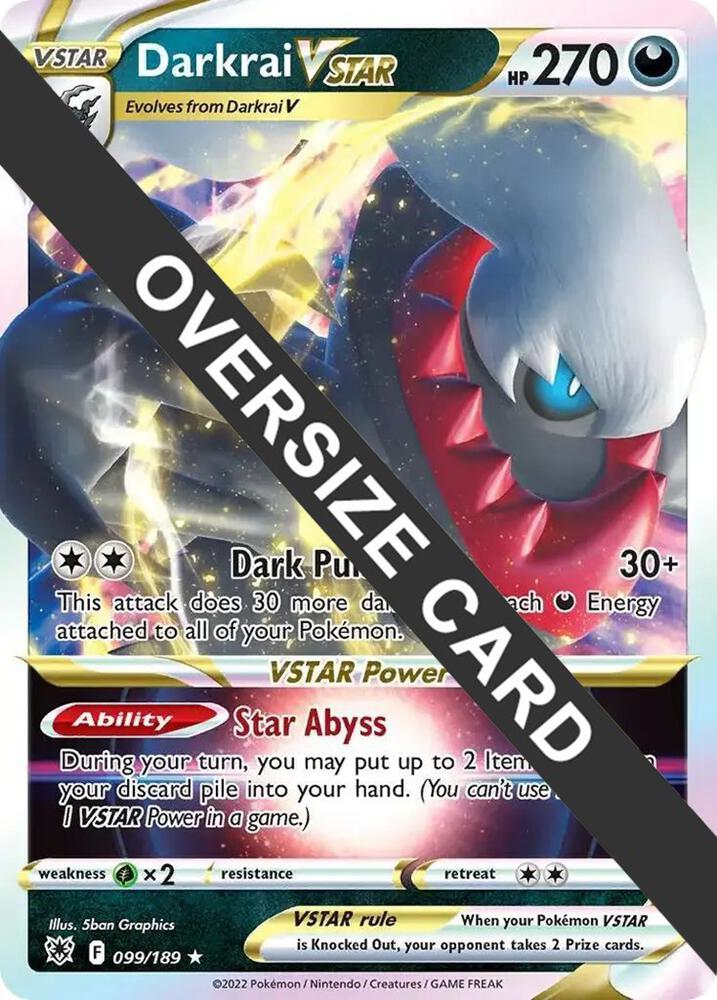 Darkrai VSTAR - 099/189 099/189 Promo Jumbo Cards Pokémon card