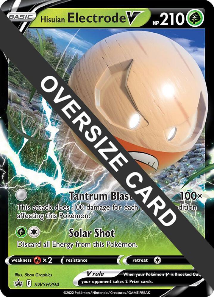 Hisuian Electrode V - SWSH294 SWSH294 Promo Jumbo Cards Pokémon card