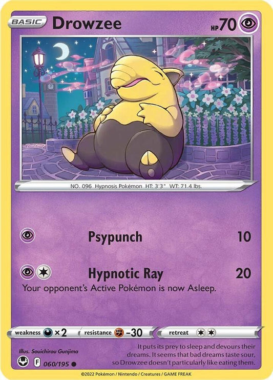 Drowzee 060/195 Common Silver Tempest Pokémon card