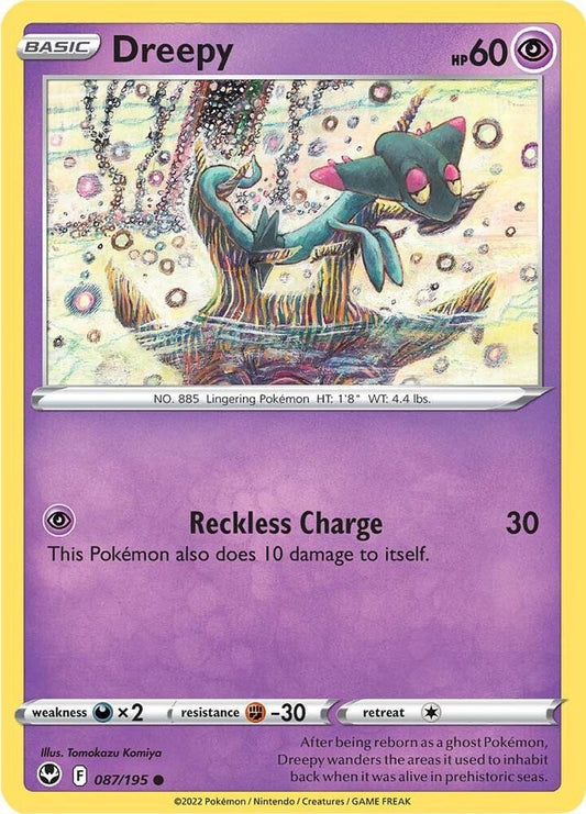 Dreepy 087/195 Common Silver Tempest Pokémon card