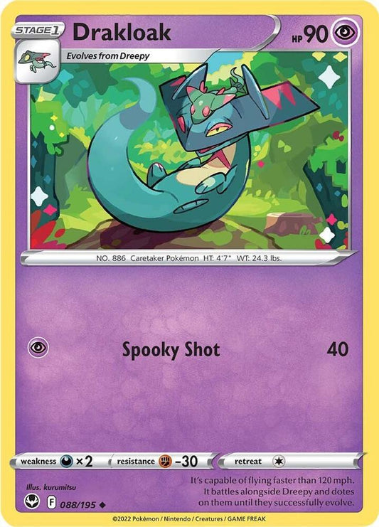 Drakloak 088/195 Uncommon Silver Tempest Pokémon card