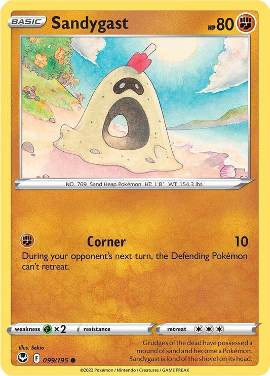 Sandygast 099/195 Common Silver Tempest Pokémon card