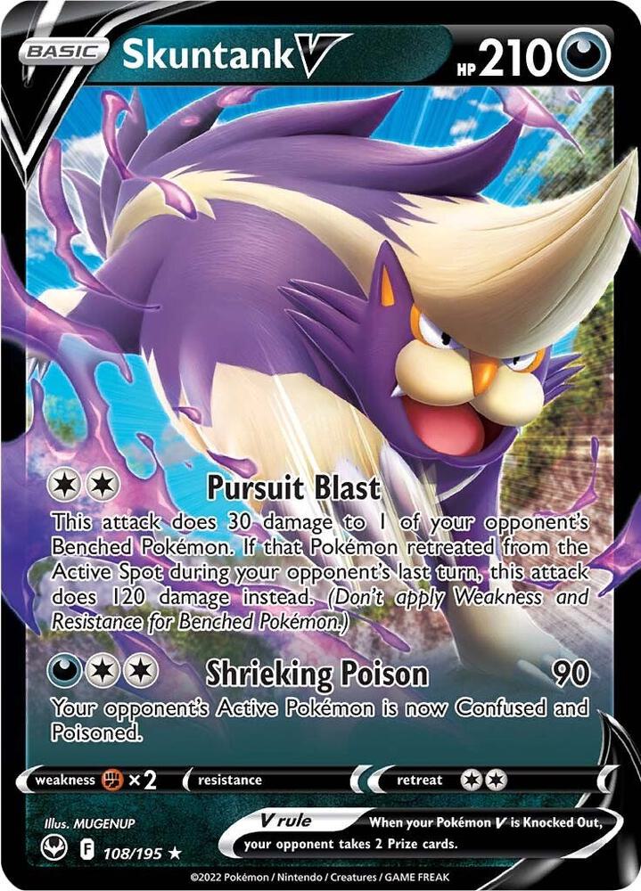 Skuntank V - 108/195 Ultra Rare SWSH12: Silver Tempest