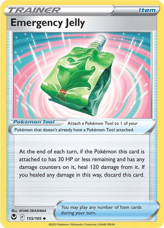 Emergency Jelly 155/195 Uncommon Silver Tempest Pokémon card