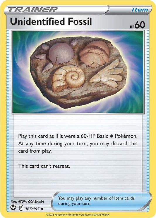 Unidentified Fossil - 165/195 Uncommon SWSH12: Silver Tempest