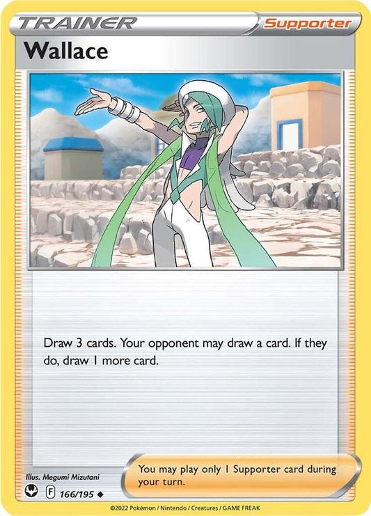 Wallace 166/195 Uncommon Silver Tempest Pokémon card