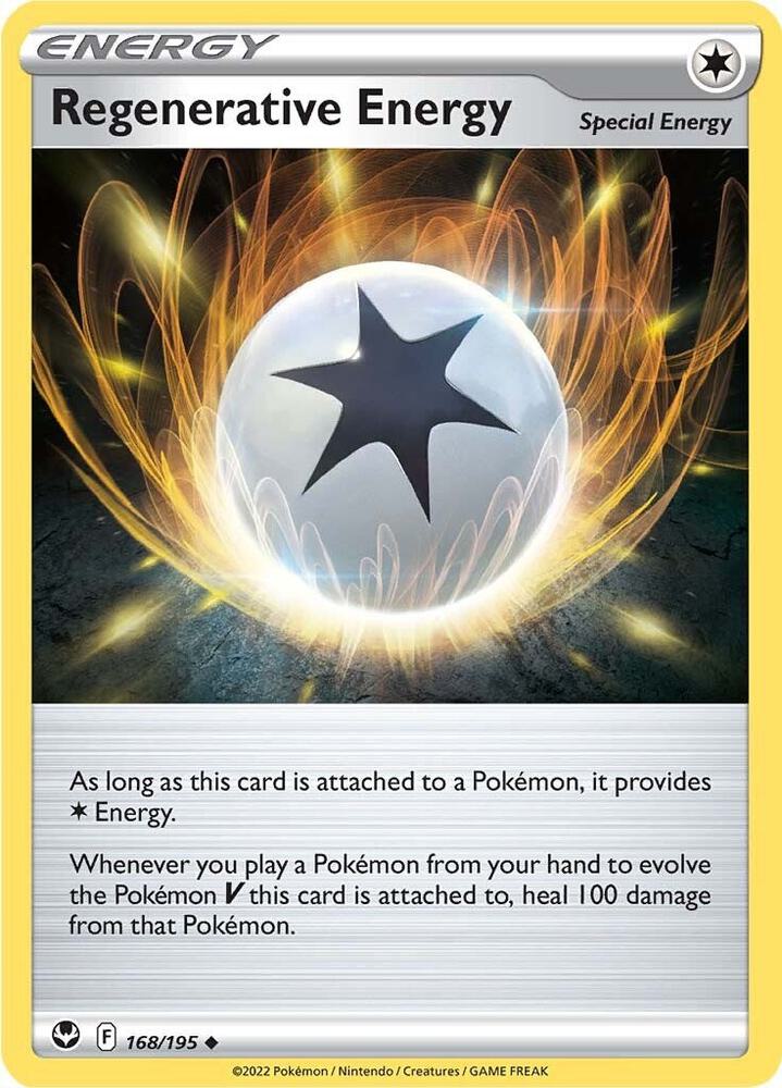 Regenerative Energy 168/195 Uncommon Silver Tempest Pokémon card