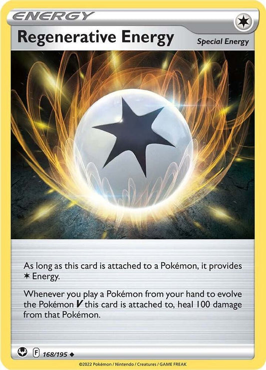 Regenerative Energy 168/195 Uncommon Silver Tempest Pokémon card