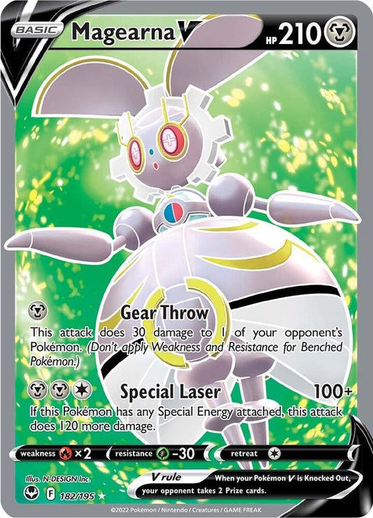 Magearna V (Full Art) 182/195 Ultra Rare Silver Tempest Pokémon card