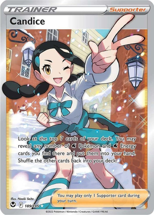 Candice (Full Art) 189/195 Ultra Rare Silver Tempest Pokémon card