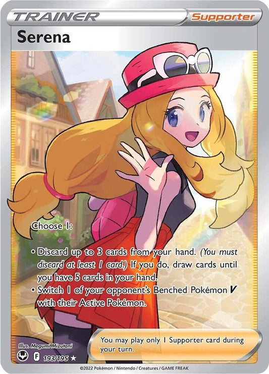 Serena (Full Art) 193/195 Ultra Rare Silver Tempest Pokémon card