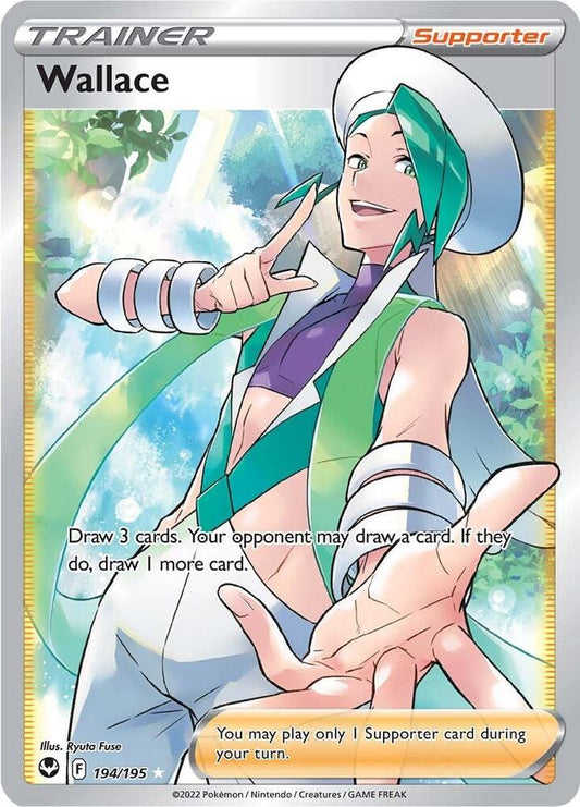 Wallace (Full Art) 194/195 Ultra Rare Silver Tempest Pokémon card
