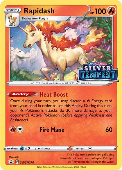 Rapidash - SWSH270 (Prerelease) SWSH270 Promo Sword & Shield Promo Cards Pokémon card