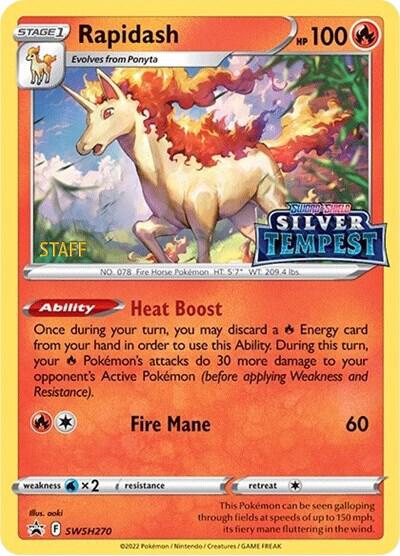 Rapidash - SWSH270 (Prerelease) [STAFF] - SWSH270 Promo SWSH: Sword & Shield Promo Cards