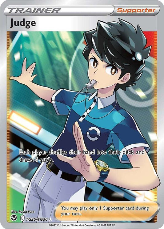 Judge TG25/TG30 Ultra Rare Silver Tempest Trainer Gallery Pokémon card