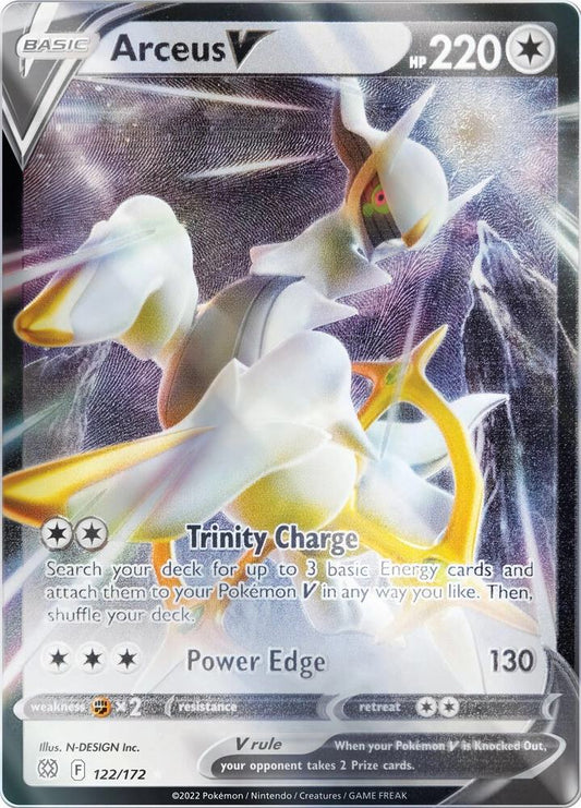 Arceus V - 122/172 (Metal Card) 122/172 Promo Miscellaneous Cards & Products Pokémon card