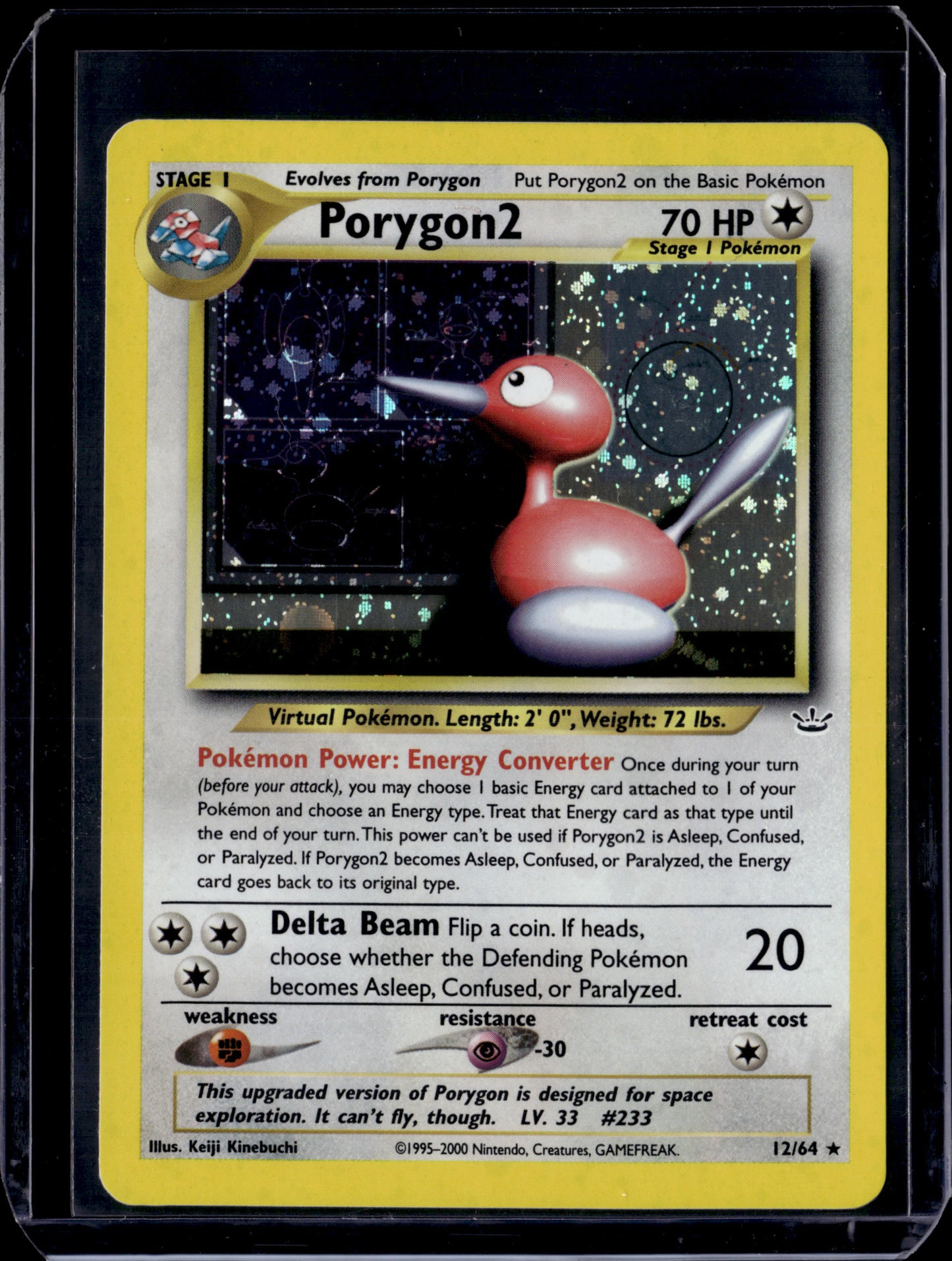 Porygon2 Neo Revelation #12/64 Unlimited Holofoil Pokémon Card (front)
