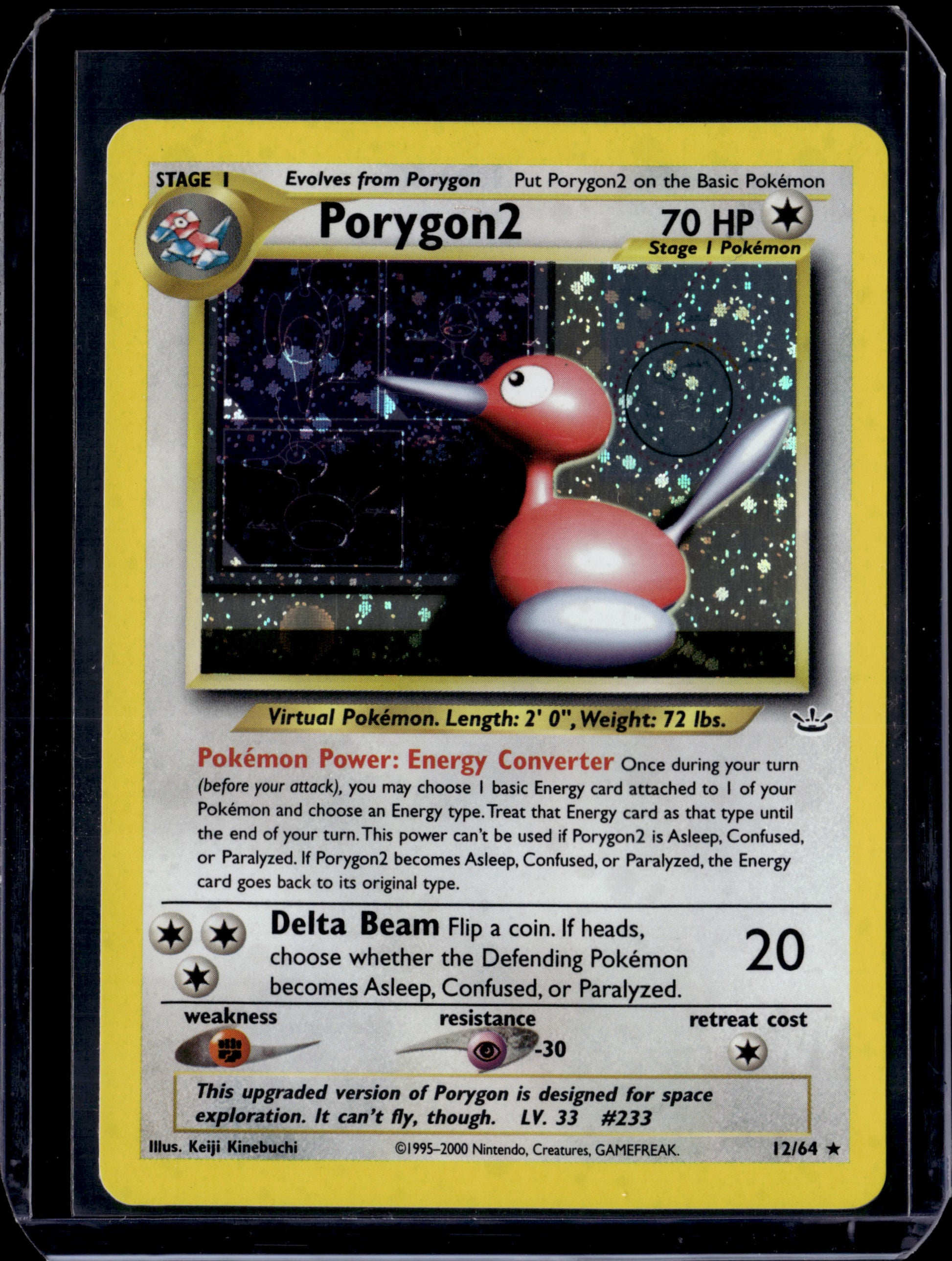Porygon2 Neo Revelation #12/64 Unlimited Holofoil Pokémon Card (front)