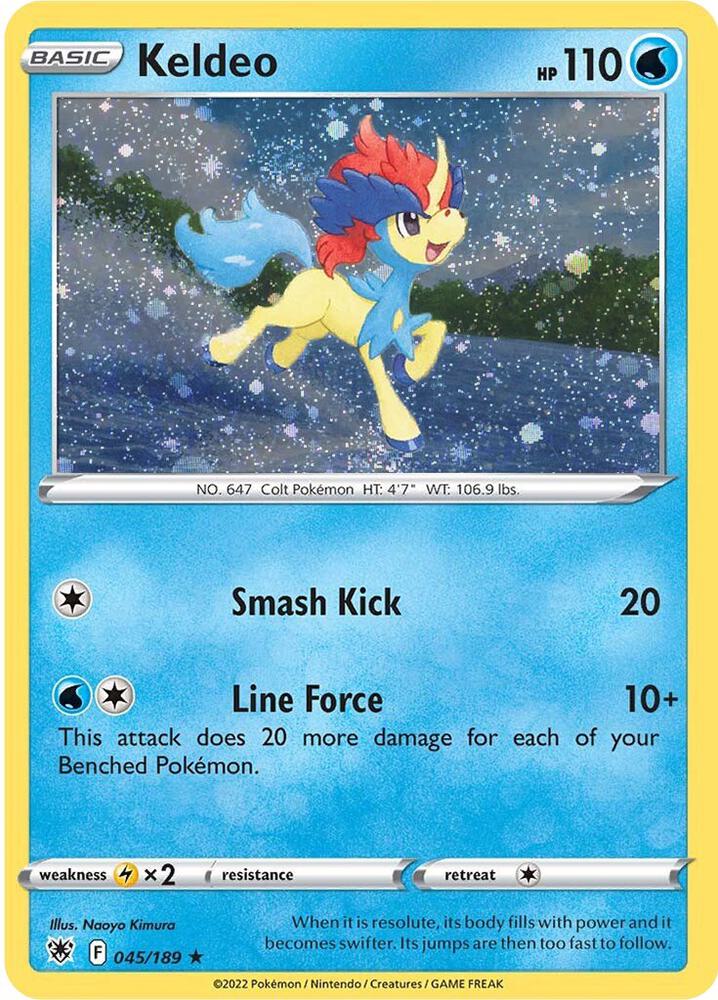 Keldeo - 045/189 (Cosmos Holo) Holo Rare Miscellaneous Cards & Products
