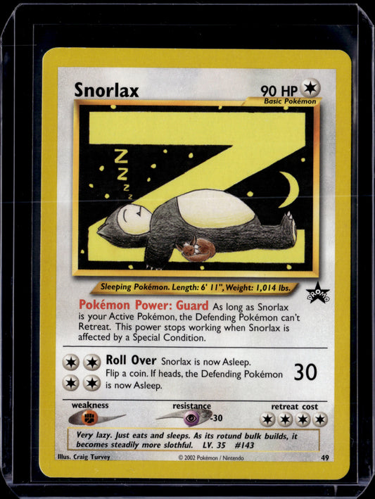 Snorlax WoTC Promo #49/53 Normal Pokémon Card (front)