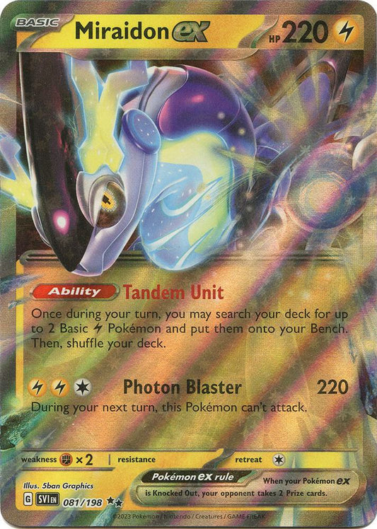 Miraidon ex - 081/198 081/198 Double Rare Scarlet & Violet Base Set Pokémon card