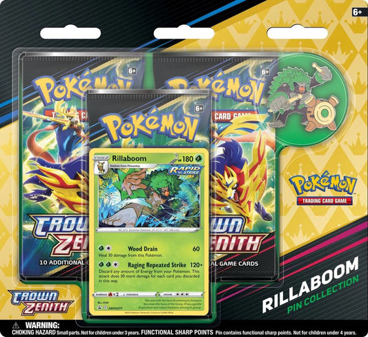 Crown Zenith Pin Collection [Rillaboom] Pokémon card