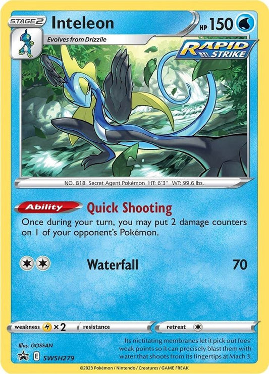 Inteleon - SWSH279 SWSH279 Promo Sword & Shield Promo Cards Pokémon card