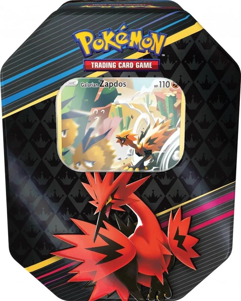 Crown Zenith Tin [Galarian Zapdos] (International Version) Pokémon card