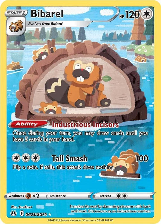 Bibarel - GG25/GG70 Ultra Rare Crown Zenith: Galarian Gallery