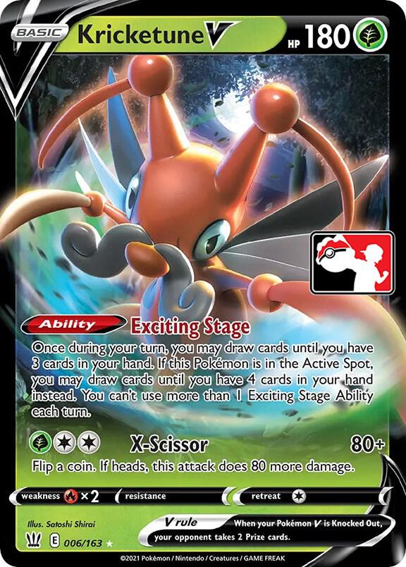 Kricketune V - 006/163 006/163 Ultra Rare Prize Pack Series Cards Pokémon card