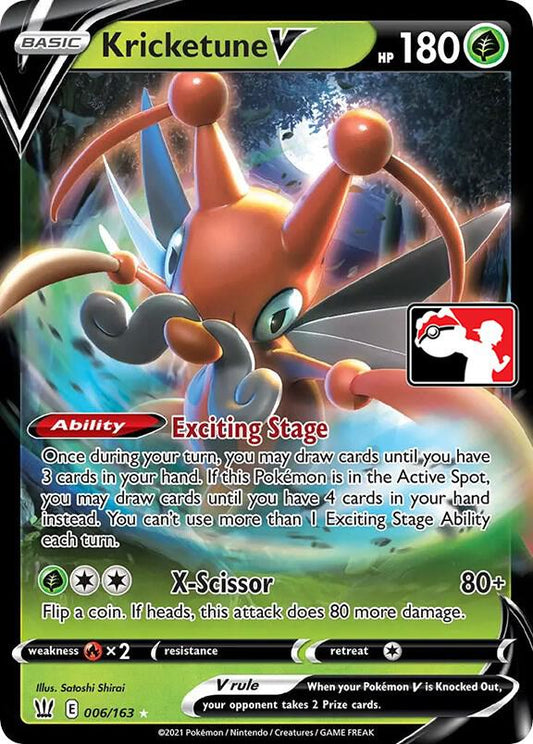 Kricketune V 006/163 Ultra Rare Prize Pack Series Cards Pokémon card
