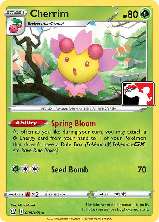 Cherrim - 008/163 Rare Prize Pack Series Cards