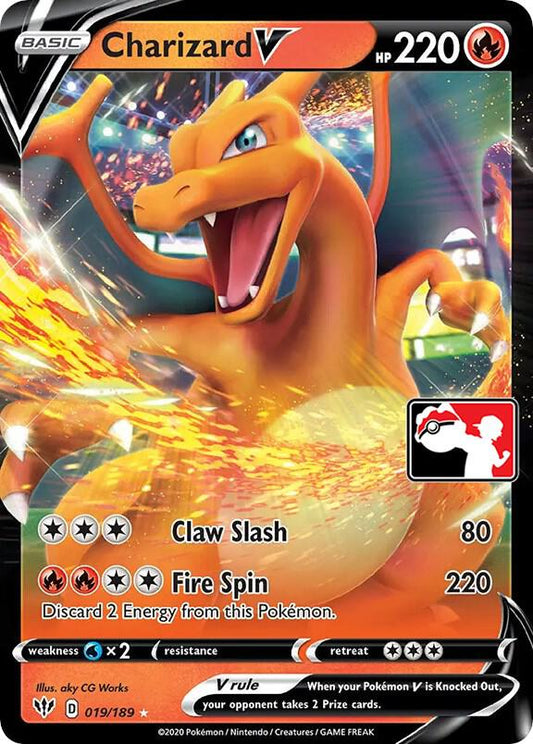 Charizard V - 019/189 019/189 Ultra Rare Prize Pack Series Cards Pokémon card