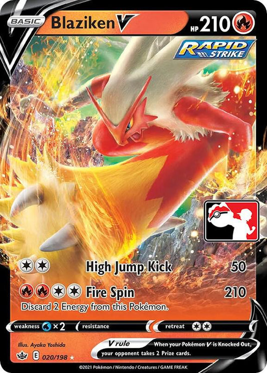 Blaziken V 020/198 Ultra Rare Prize Pack Series Cards Pokémon card