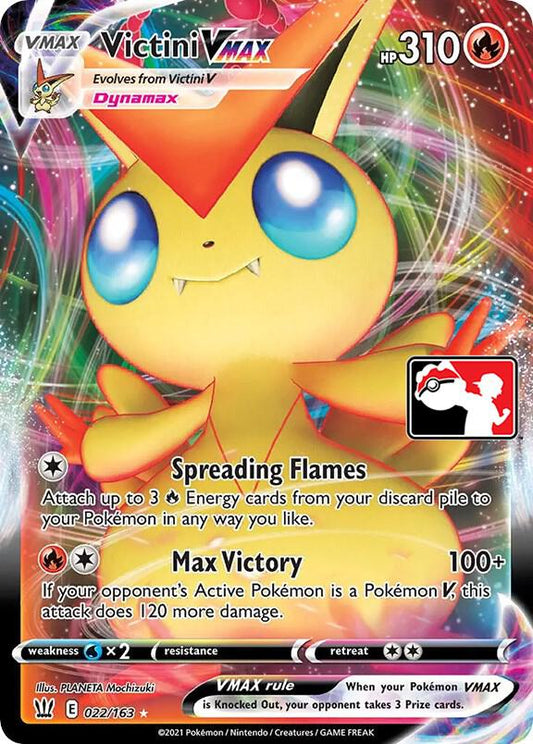 Victini VMAX - 022/163 Ultra Rare Prize Pack Series Cards