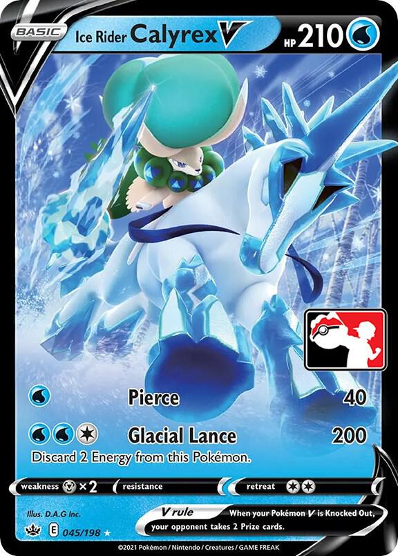 Ice Rider Calyrex V - 045/198 045/198 Ultra Rare Prize Pack Series Cards Pokémon card
