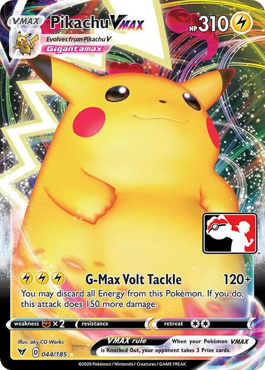 Pikachu VMAX - 044/185 Ultra Rare Prize Pack Series Cards
