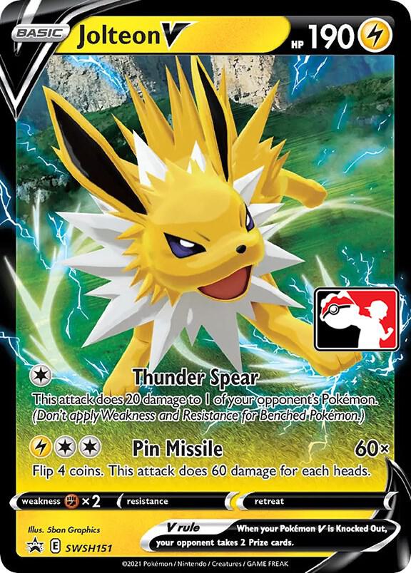 Jolteon V - SWSH151 SWSH151 Promo Prize Pack Series Cards Pokémon card
