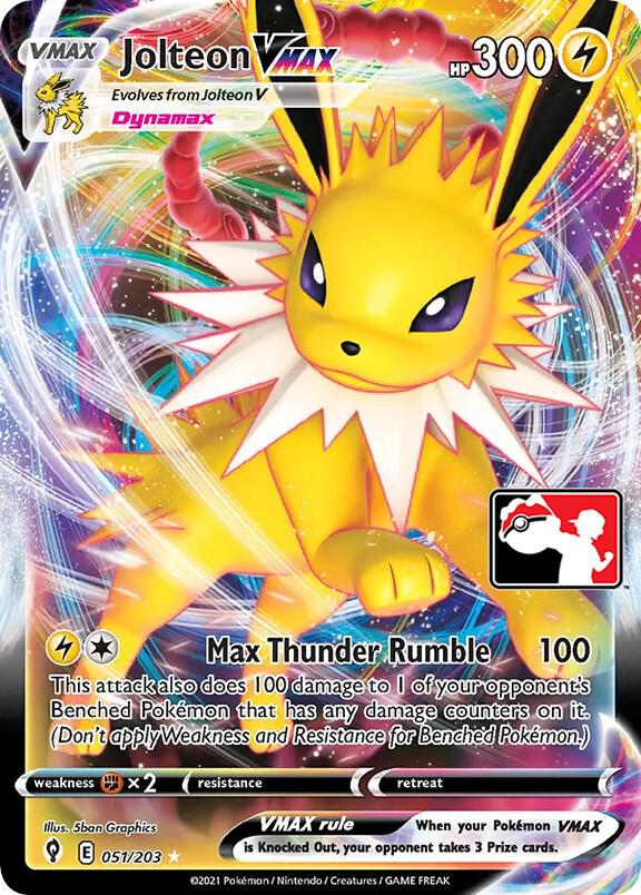 Jolteon VMAX - 051/203 051/203 Ultra Rare Prize Pack Series Cards Pokémon card