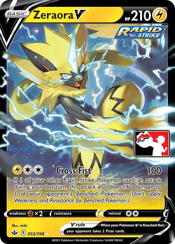 Zeraora V - 053/198 053/198 Ultra Rare Prize Pack Series Cards Pokémon card