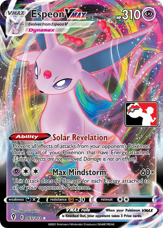 Espeon VMAX - 065/203 Ultra Rare Prize Pack Series Cards
