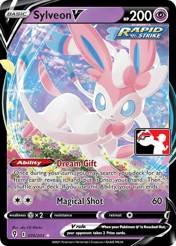 Sylveon V - 074/203 074/203 Ultra Rare Prize Pack Series Cards Pokémon card