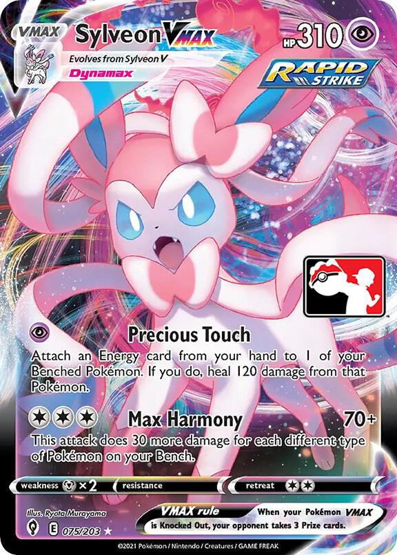 Sylveon VMAX - 075/203 075/203 Ultra Rare Prize Pack Series Cards Pokémon card